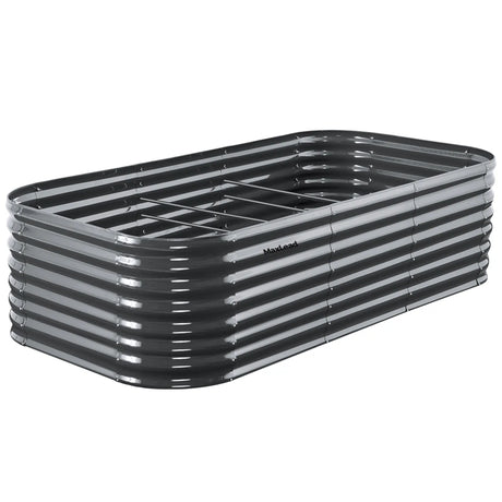 8'x4'x2' Oval Raised Garden Bed Kit - Dark Grey