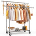 HOKEEPER Heavy Duty Double Rails Clothes Rack 450lbs