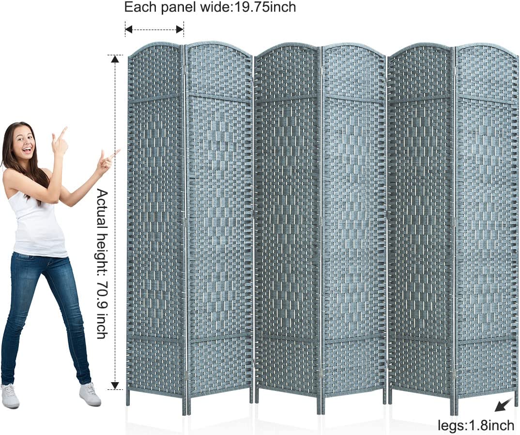 Corelax 6ft Diamond Woven Room Divider