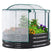 4' x 3' x 1' Oval Galvanized Raised Garden Bed with Cover#color_white