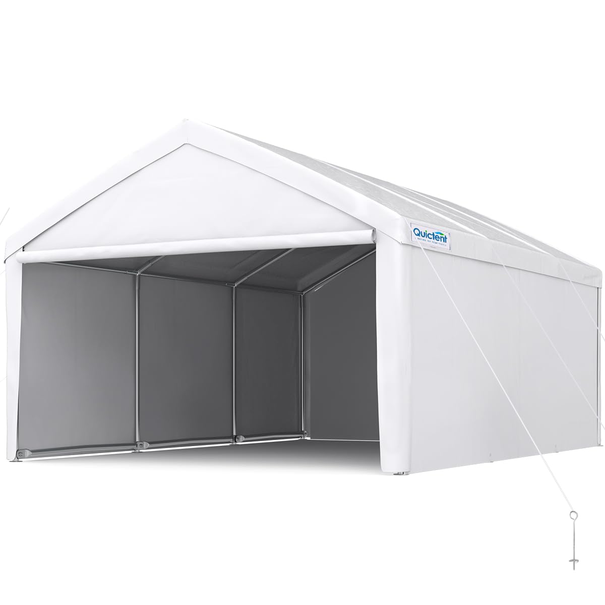Quictent 13'x20' Reinforced Car Canopy with Removable Sidewalls