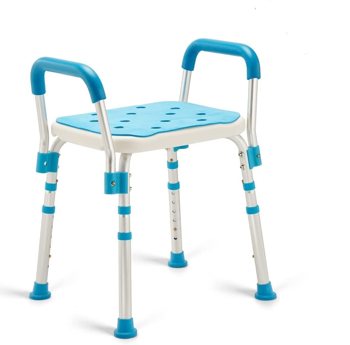 Health Line Adjustable Shower Chair with Removable Arms