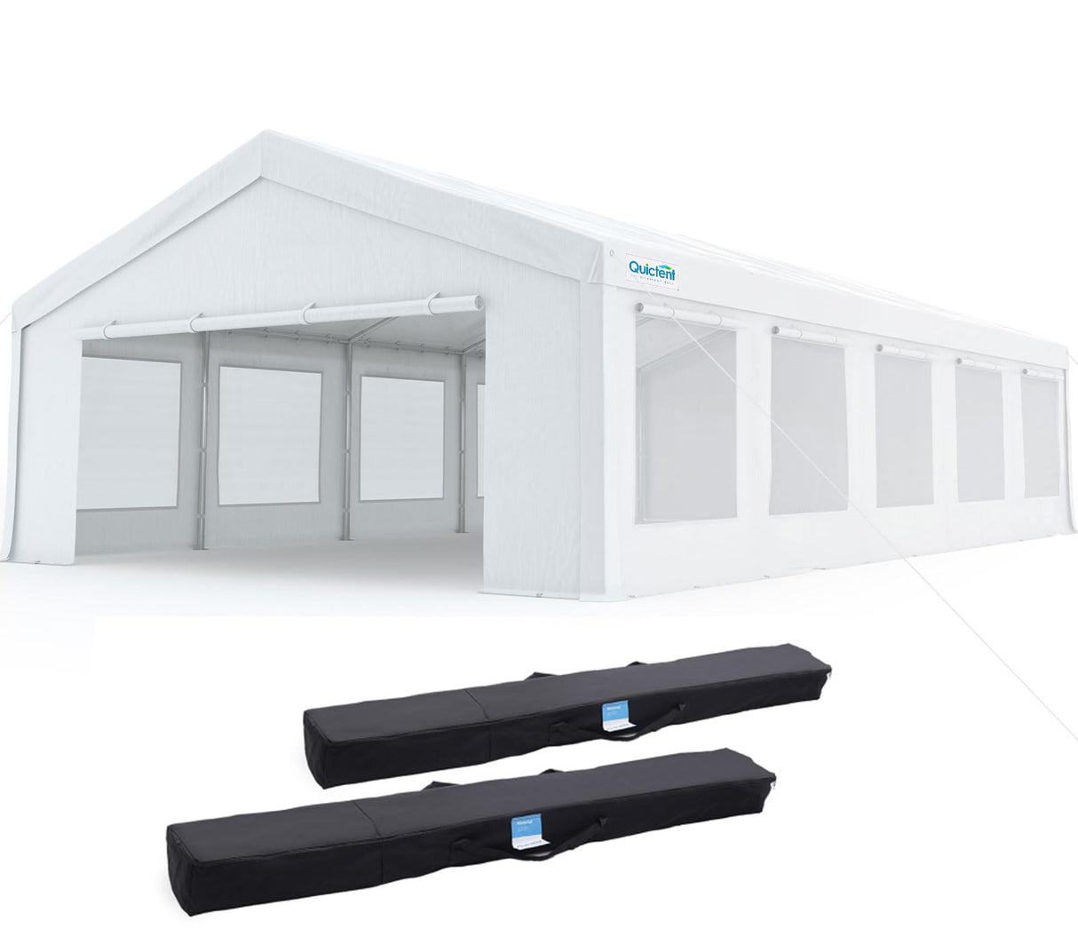 Quictent 20'x30' Heavy Duty Party Tent with Mesh Sidewalls & Storage Bags
