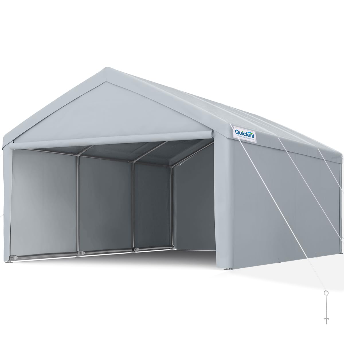 Quictent 13'x20' Reinforced Car Canopy with Removable Sidewalls