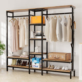 HOKEEPER XL Freestanding Closet Organizer with Coat Rack