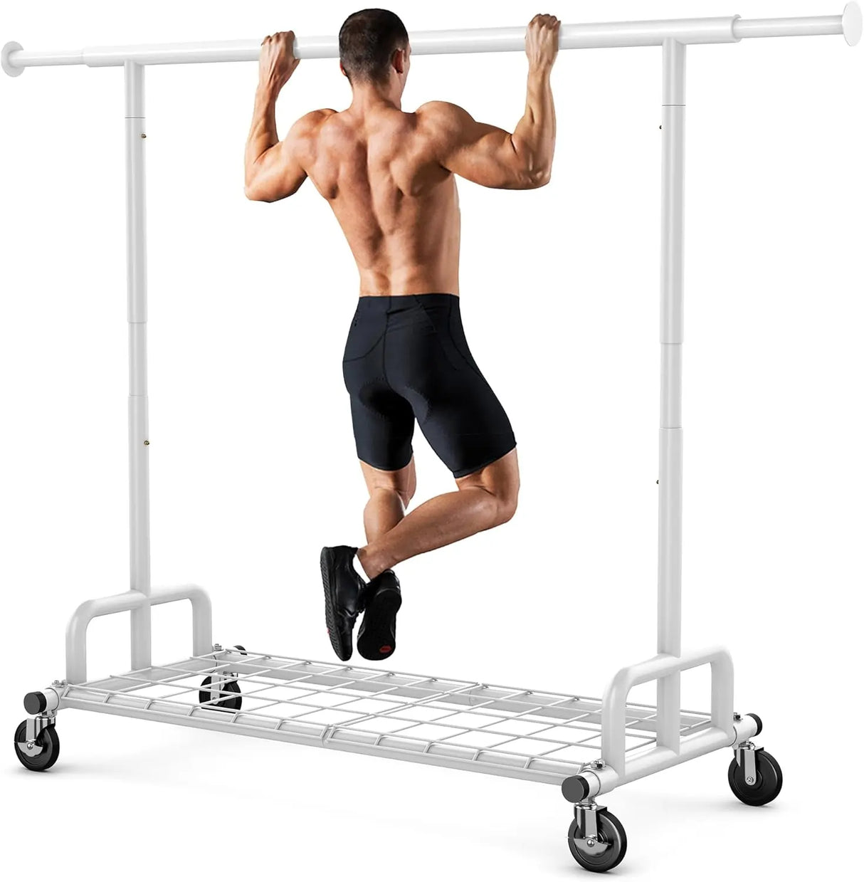 MAXLEAD HOME 525LBS Collapsible Gold Garment Rack
