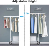 MAXLEAD HOME 525LBS Collapsible Gold Garment Rack