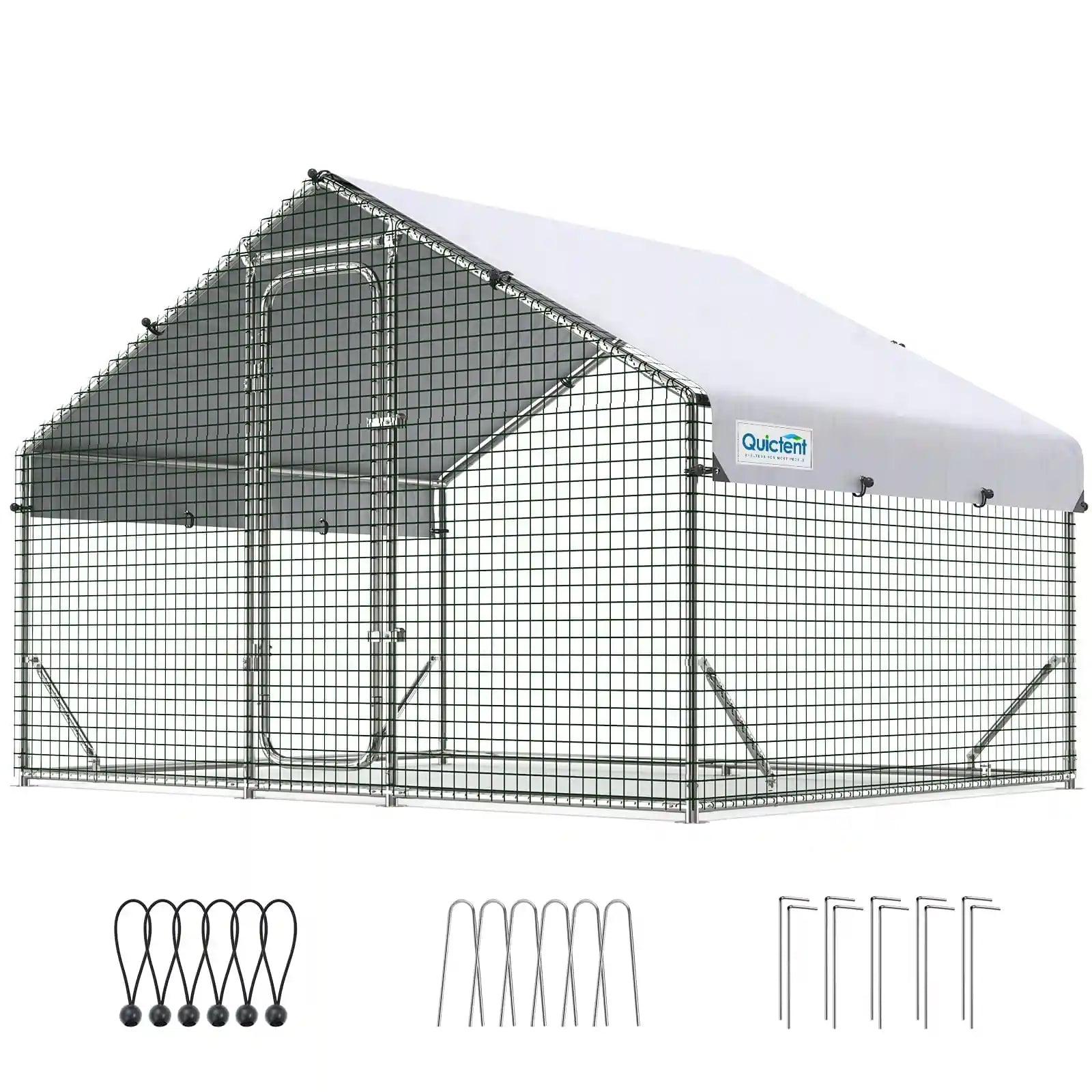 6.5x9x6.5FT Large Metal Chicken Coop#size_6.5x9FT Regular-No ladder