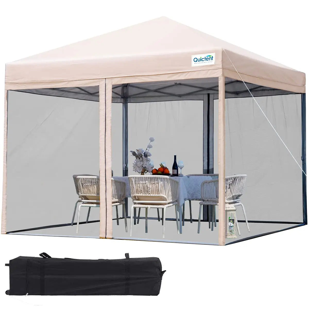 6x6 canopy tent 6.6' x 6.6' Small Pop Up Canopy with Netting