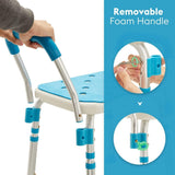 Health Line Adjustable Shower Chair with Removable Arms