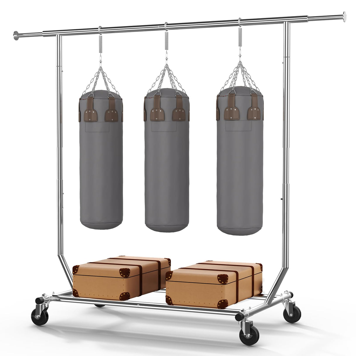 HOKEEPER 75"W 300LBS Adjustable Garment Rack