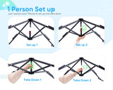 Quictent 10'x10' Portable Pop-up Canopy with Sun Sidewall