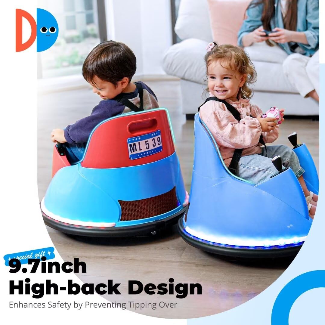 Zupapa 12V Remote Control Bumper Car - Blue