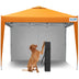 Quictent 10'x10' Pop-Up Canopy with 1 Sidewall