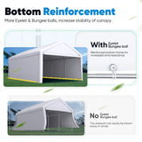 Quictent 13'x20' Reinforced Car Canopy with Removable Sidewalls