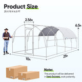 Quictent Arched Metal Chicken Coop with Perch & Swing