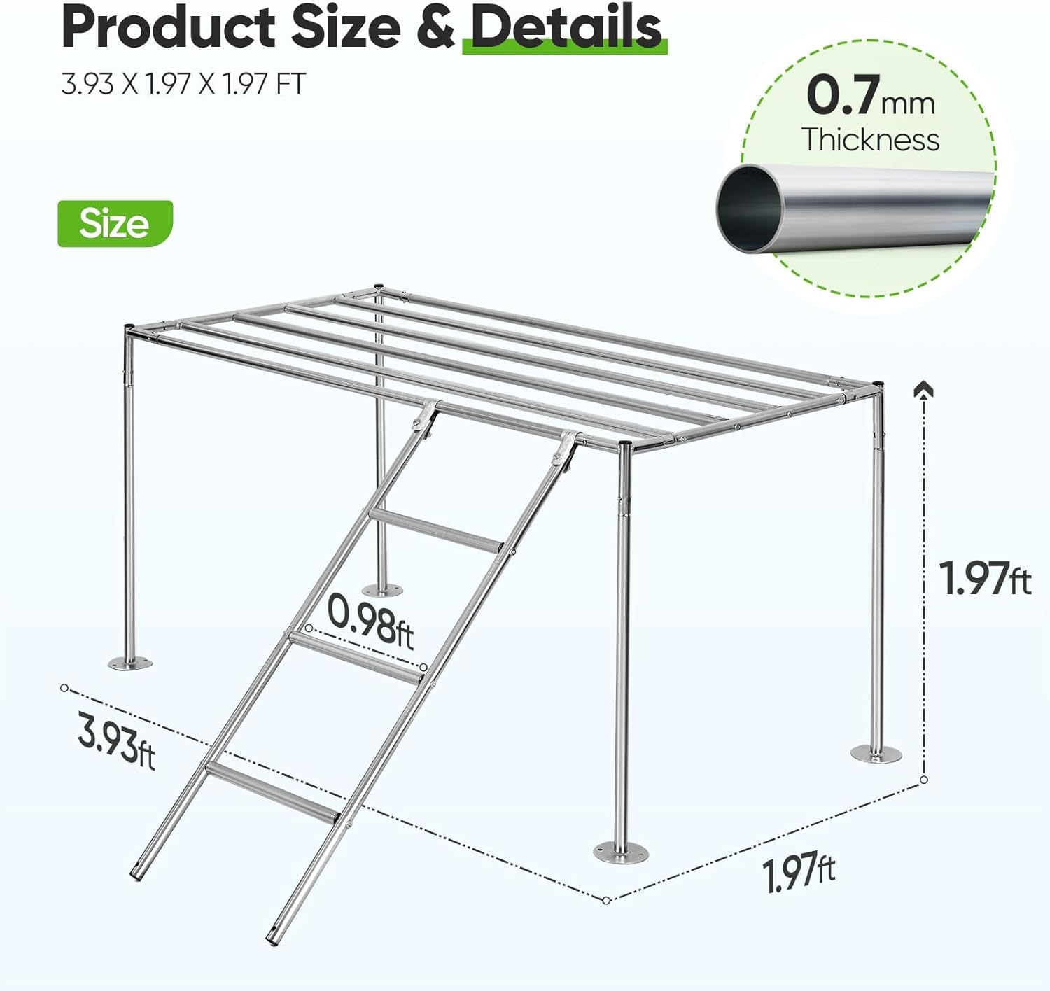 Quictent 12'x9'x6.6' Chicken Coop with Roosting Perch