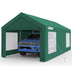 Quictent 12'x20' Ventilated Carport Canopy with Roll-up Windows