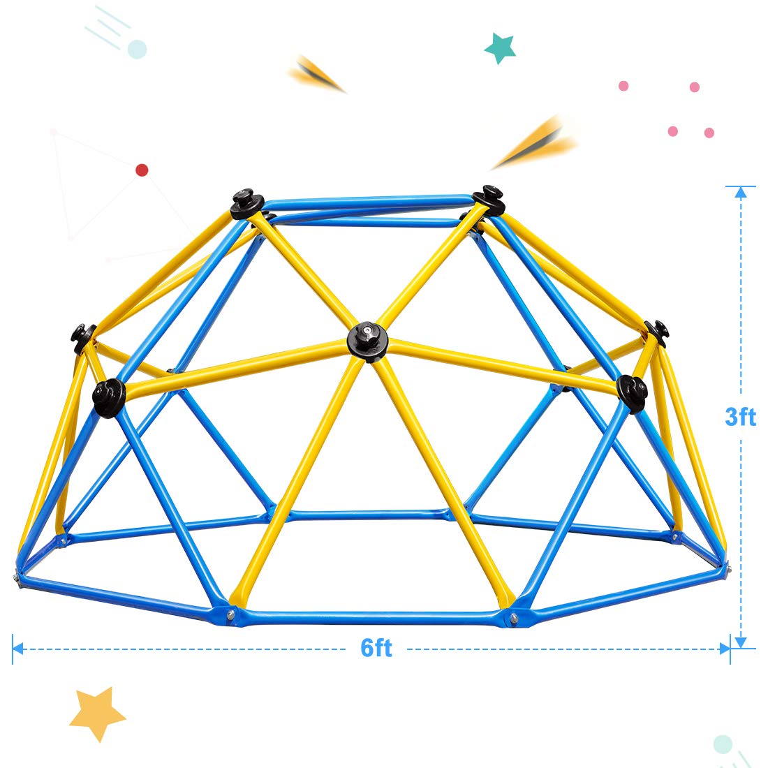 Zupapa 6FT Decagonal Dome Climber - Blue