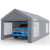 Quictent 12'x20' Ventilated Carport Canopy with Roll-up Windows