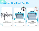 Quictent 10'x10' Portable Pop-up Canopy with Sun Sidewall