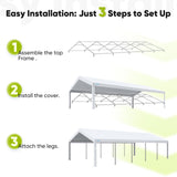 Quictent 16'x32' Heavy Duty Party Tent with Storage