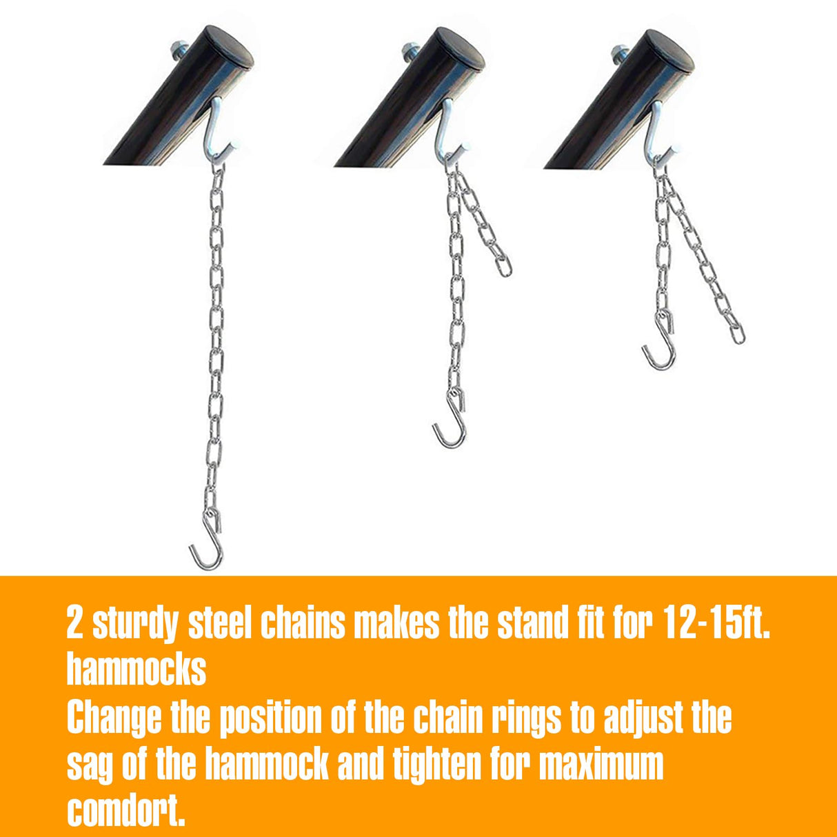 Zupapa 500LBS Steel Hammock Stand with Carrying Bag