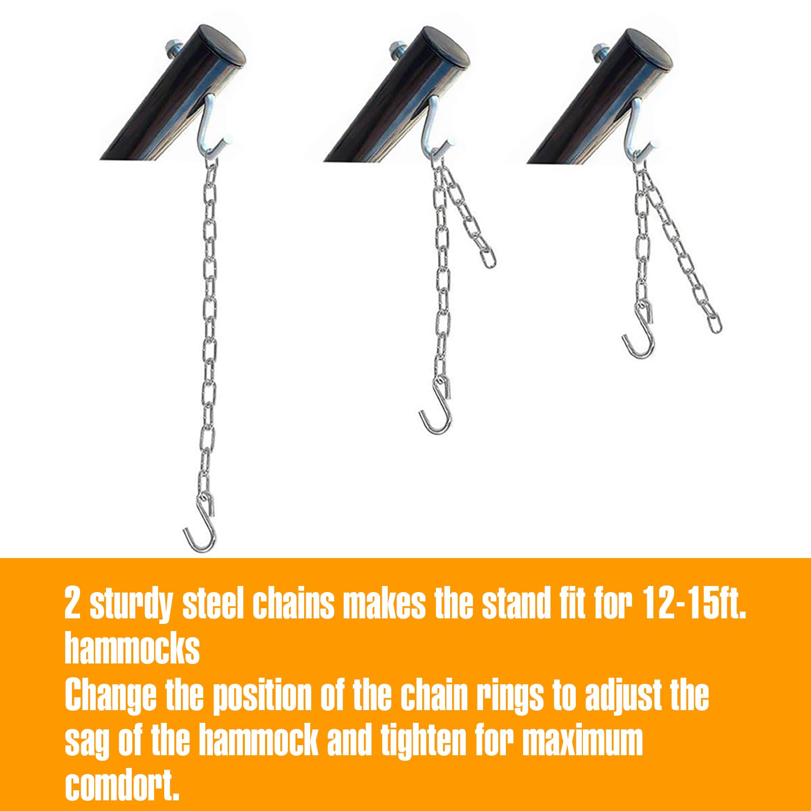 Zupapa 500LBS Steel Hammock Stand with Carrying Bag