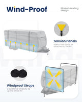 KING BIRD 20'-22' 300D Oxford 5-Layer RV Cover