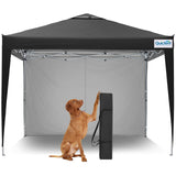Quictent 10'x10' Pop-Up Canopy with 1 Sidewall