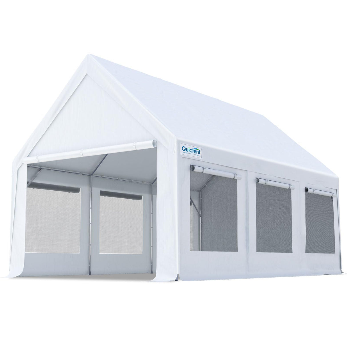 Quictent 10'x20' Heavy Duty Carport Tent with Ventilation Windows