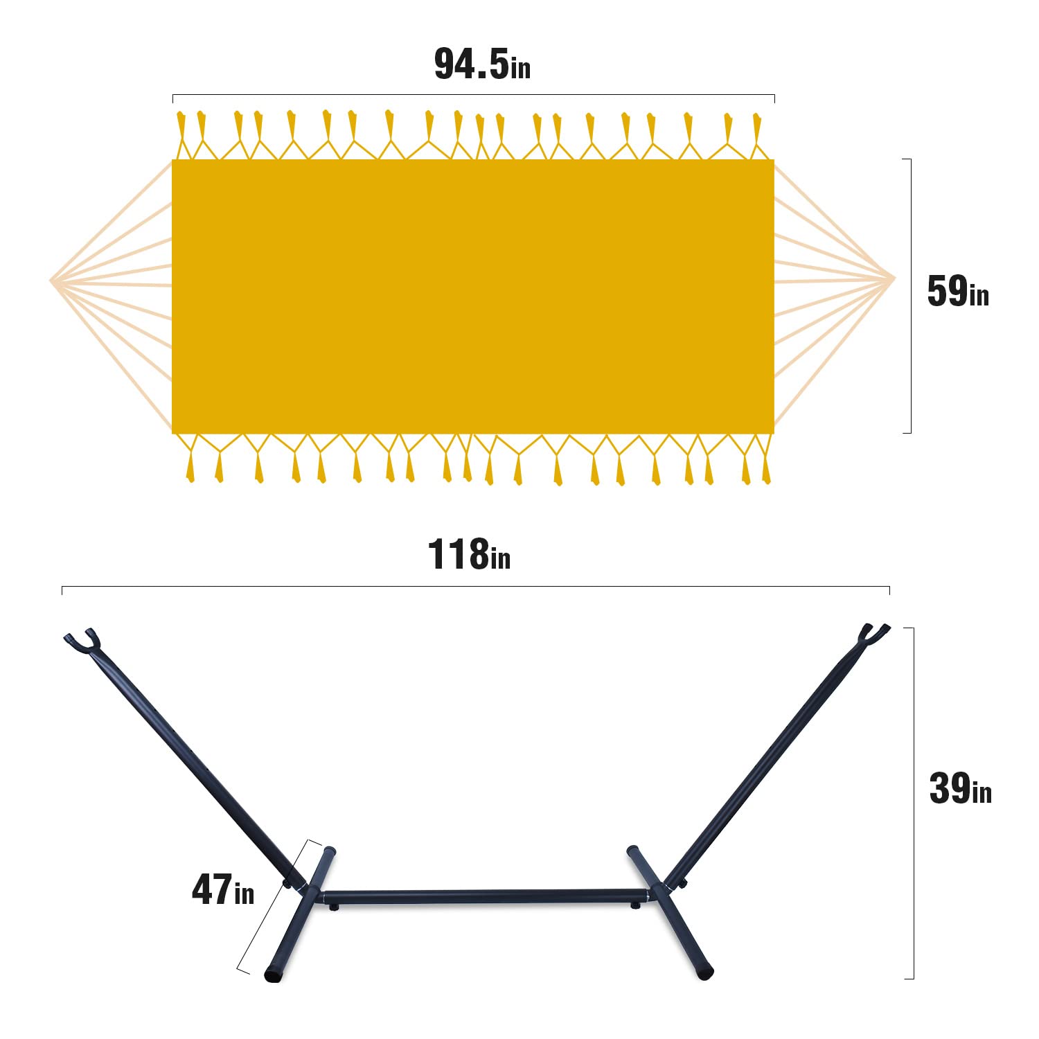 Zupapa 550LBS Hammock with Stand Set