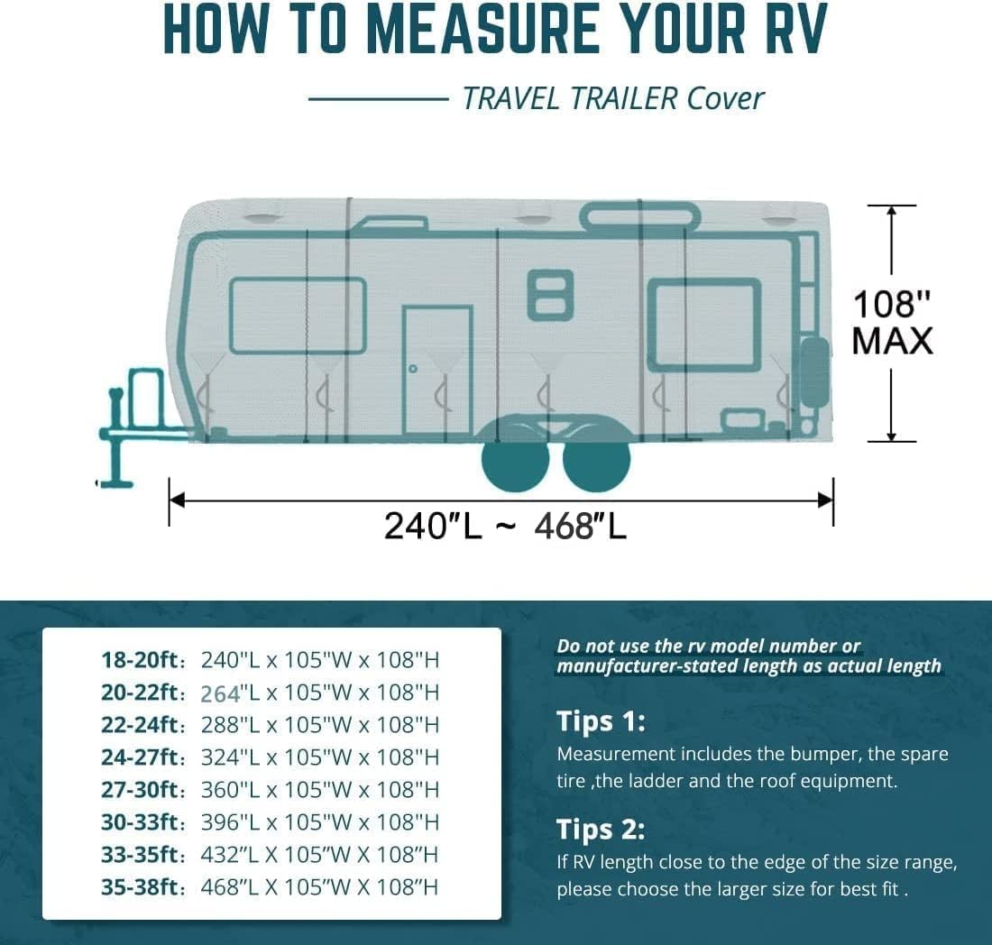 KING BIRD 24'-27' RV Cover (7-Layer)