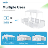 Quictent 10'x30' Party Tent with 6 Mesh Windows