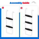 ORCC 300LBS Capacity 3-Step Trampoline Ladder