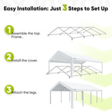 Quictent 13'x26' Heavy Duty Party Tent with Storage