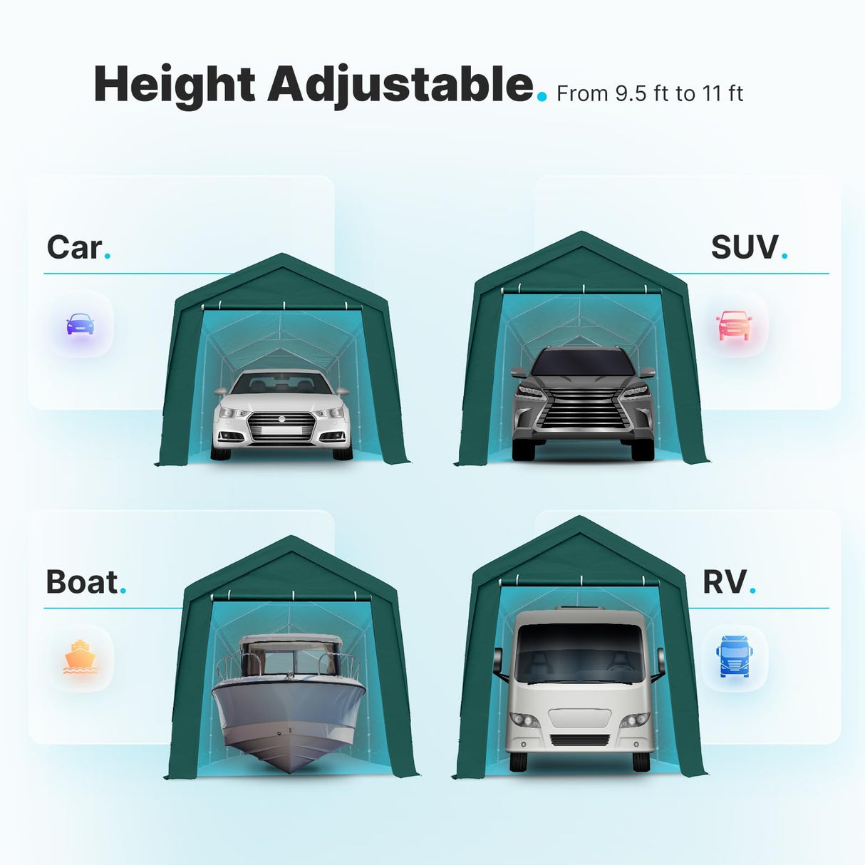MAXLEAD 12x20 ft Extra Large Heavy Duty Carport