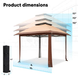 Quictent 10'x10' Outdoor Canopy Tent with SPF50+ Sun Protection