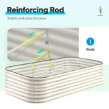 Quictent 8'x4'x2' Oval Raised Garden Bed Kit