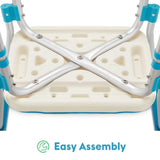 Health Line Adjustable Shower Chair with Removable Arms