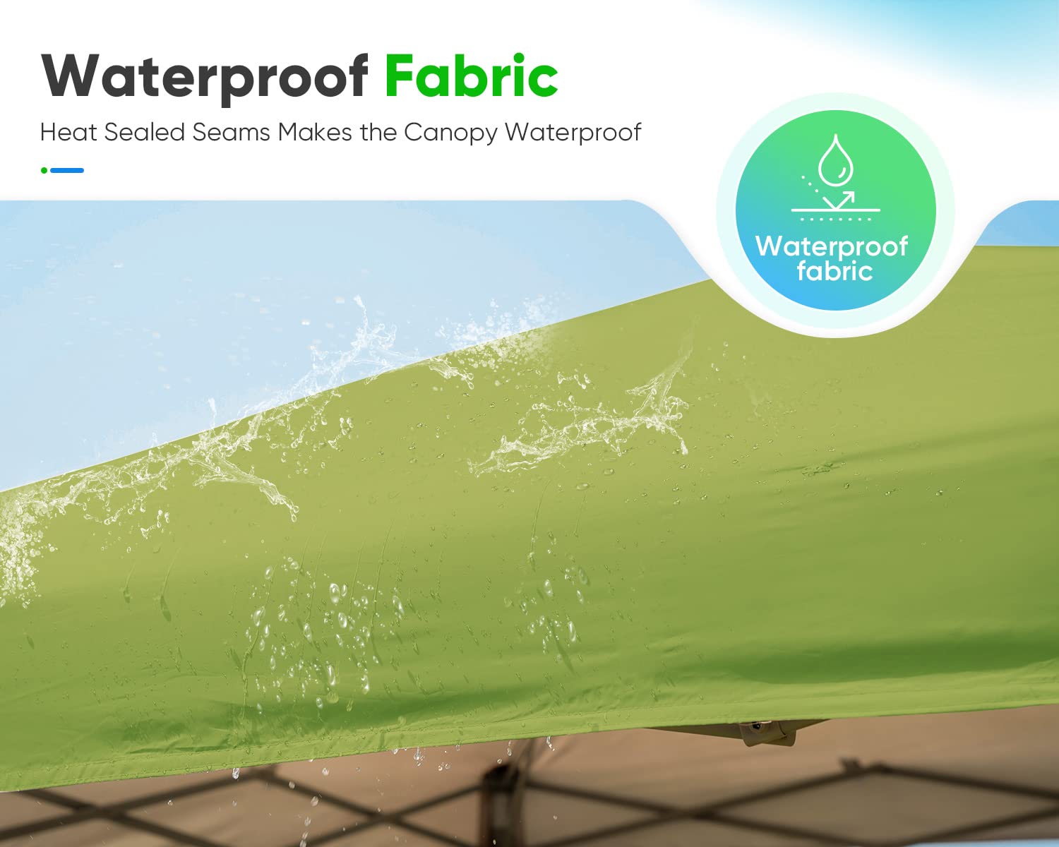 Quictent 10'x10' Pop up Screened Canopy with Mosquito Netting - Green