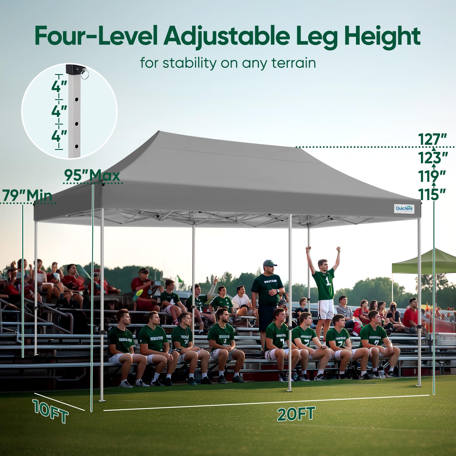 Quictent 10'x20' Standard Pop-Up Canopy Tent