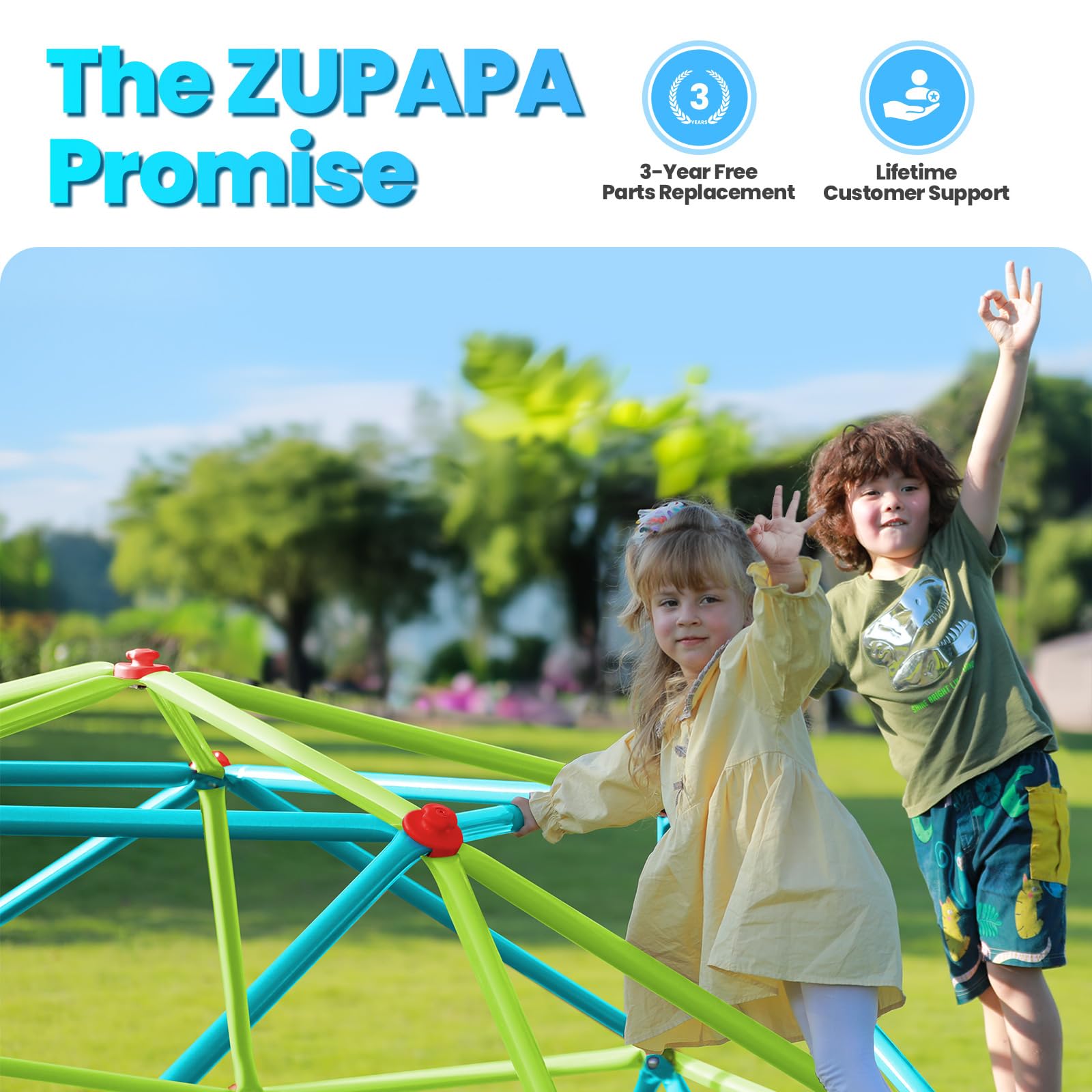 Zupapa 10FT Climbing Dome with Tent - Cayn+Green