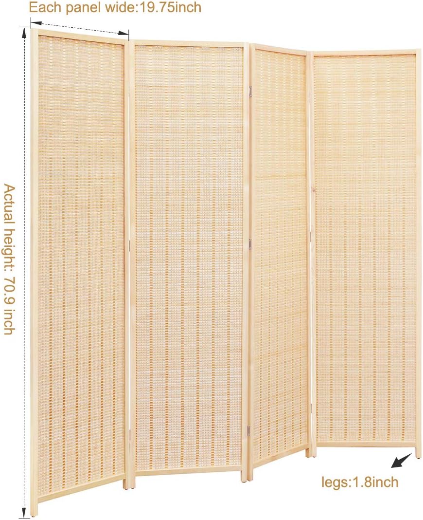 Corelax Bamboo Room Divider (4/5/6-Panel)