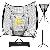 Zupapa 7'x7' Baseball Softball Net Tee Caddy Practice Combo