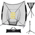 Zupapa 7'x7' Baseball Softball Net Tee Caddy Practice Combo