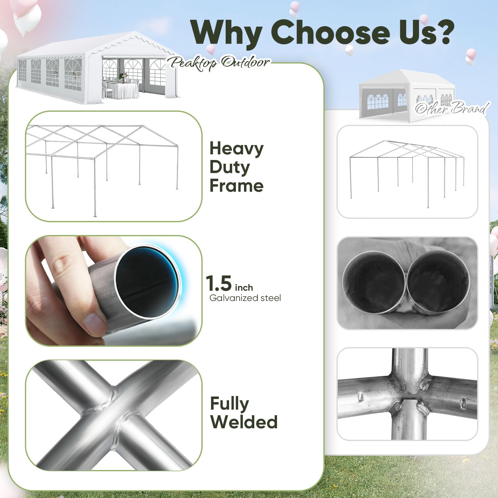 13'x26' Heavy Duty Party Tent