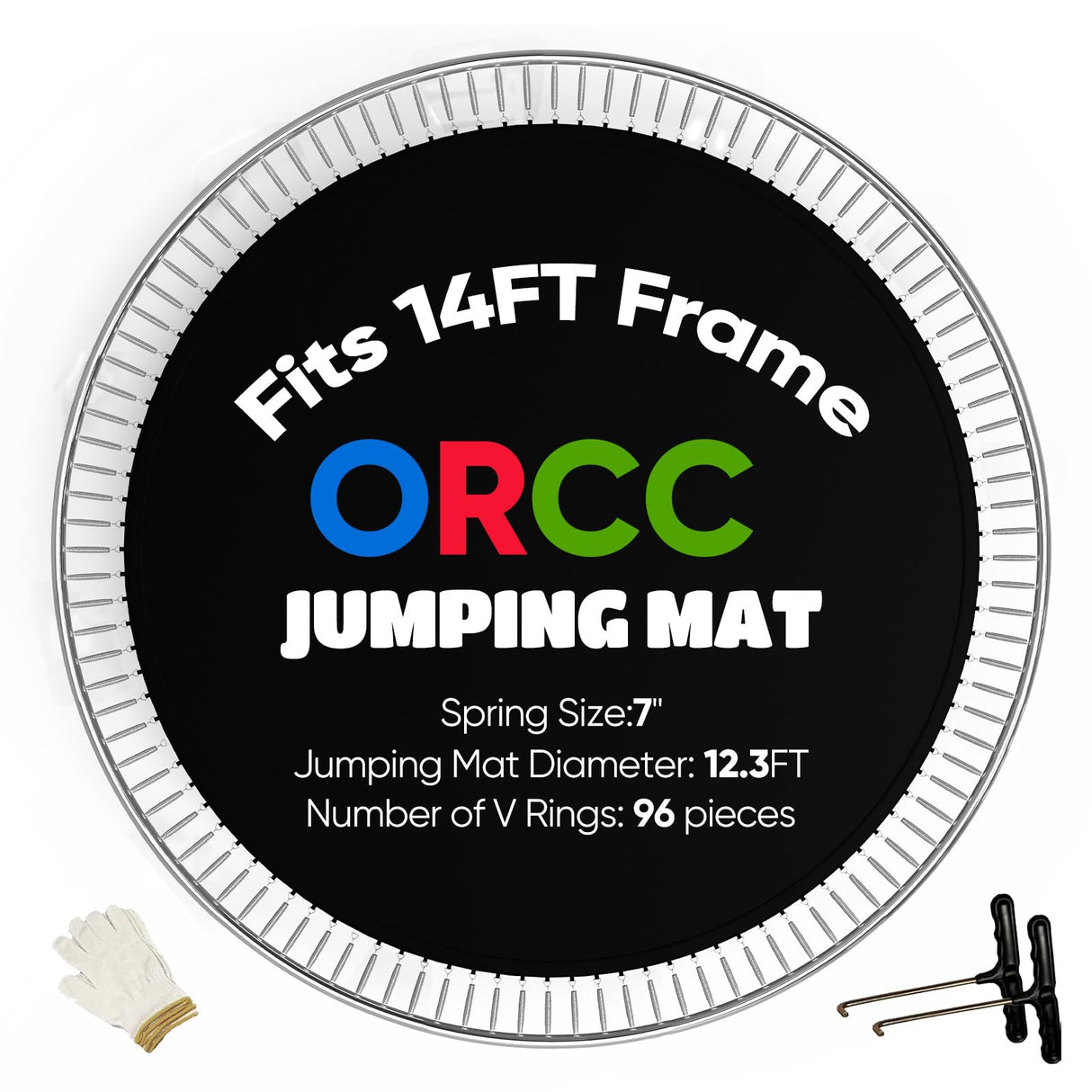 ORCC Trampoline Jumping Mat for 12-16FT Trampoline