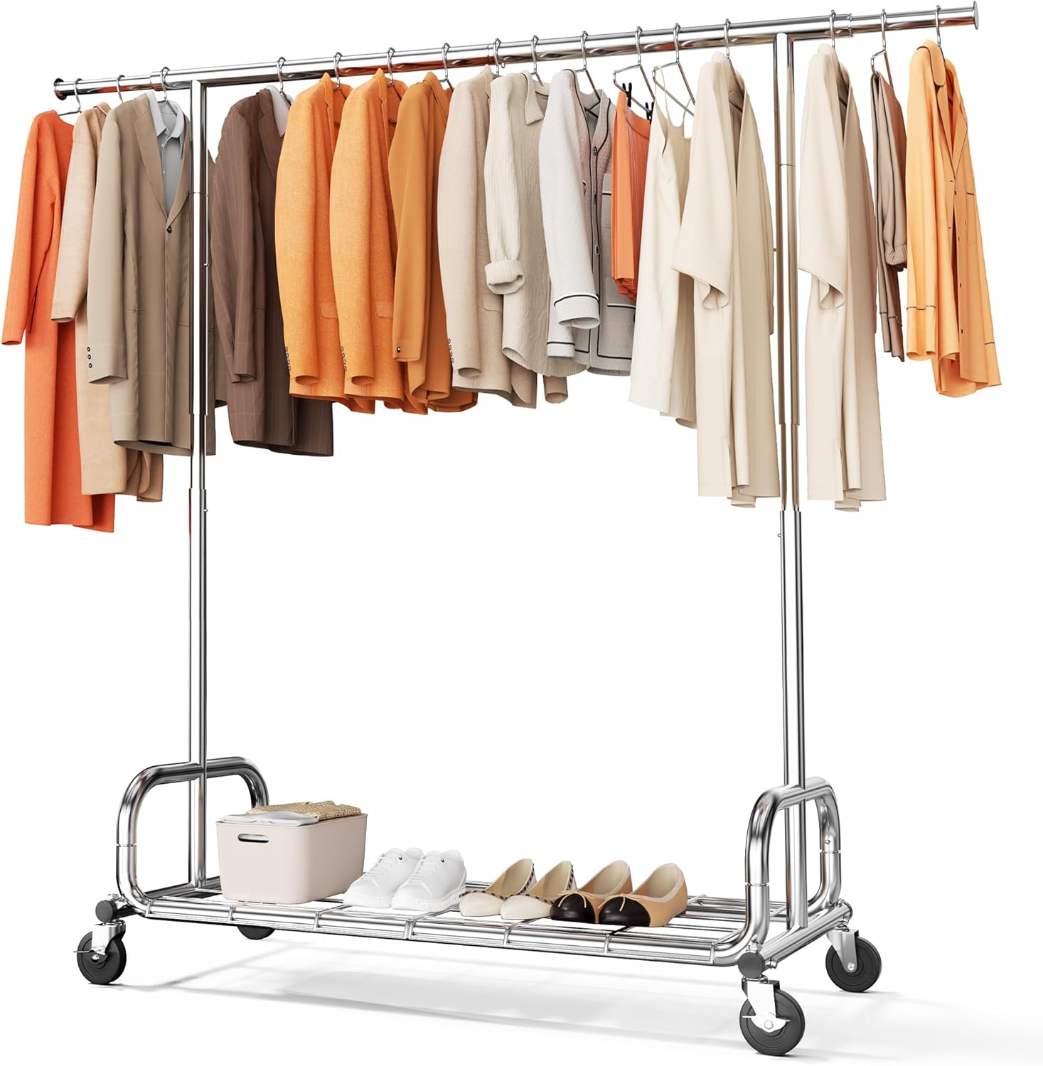 HOKEEPER 70.86"W Adjustable Garment Rack