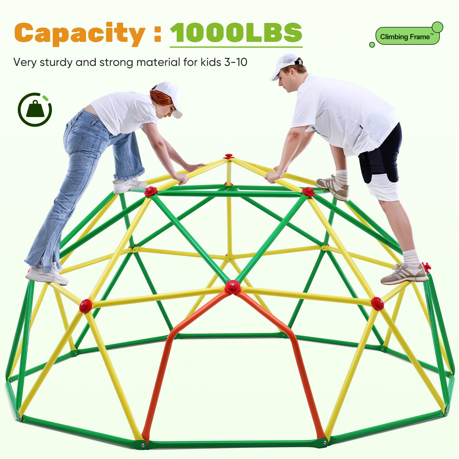 Zupapa 1000LBS 10FT Climbing Dome